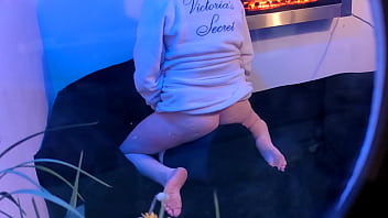 Are you peeping while this milf masturbates on camera for her first time