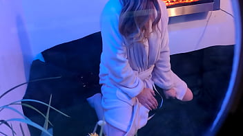 Are you peeping while this milf masturbates on camera for her first time