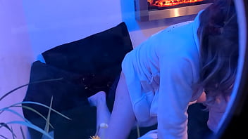 Are you peeping while this milf masturbates on camera for her first time