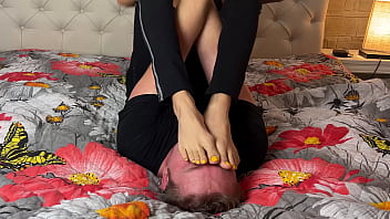Foot humiliation defeated by feet of dominant wife