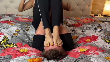 Foot humiliation defeated by feet of dominant wife
