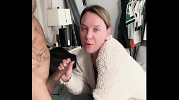 Facetiming my step son while i suck his bully's dick