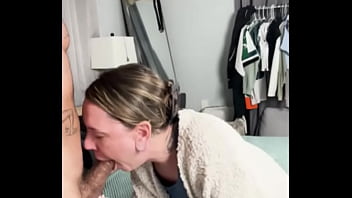 Facetiming my step son while i suck his bully's dick