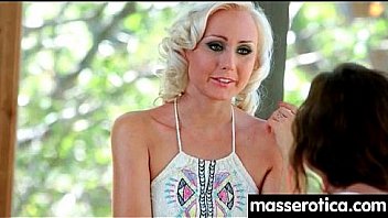 Teen eats milf pussy at oily threesome 12