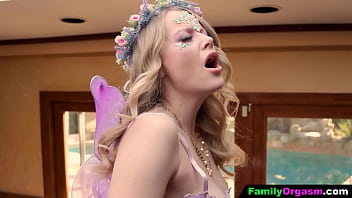 Fortunate stepbrother tongues his fairy stepsister twat
