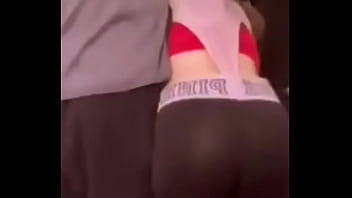 Slutty yoga instructor get a massive wedgie pulled over her head