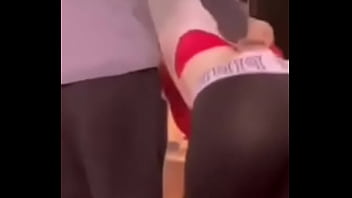 Slutty yoga instructor get a massive wedgie pulled over her head