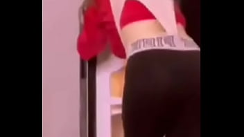 Slutty yoga instructor get a massive wedgie pulled over her head