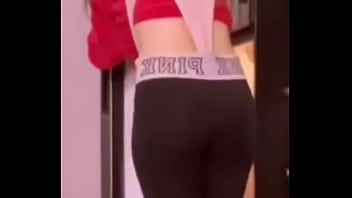 Slutty yoga instructor get a massive wedgie pulled over her head