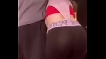 Slutty yoga instructor get a massive wedgie pulled over her head