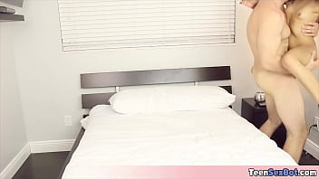 Petite stepsister versus my thick cock