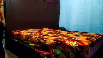 My stepfather walks around the house so that night falls and he can spend the night in my apartment warm up