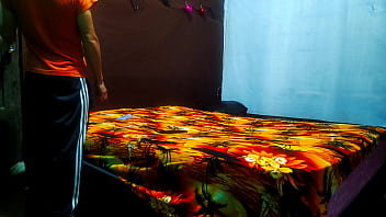 My stepfather walks around the house so that night falls and he can spend the night in my apartment warm up