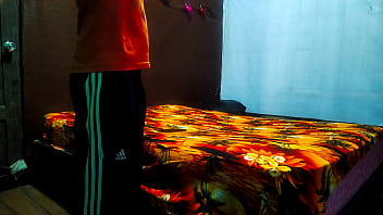 My stepbrother goes around the house so that it follows night and he can spend the night in my apartment pre warm up