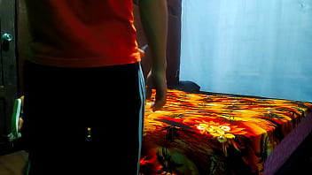 My stepfather walks around the house so that night falls and he can spend the night in my apartment warm up