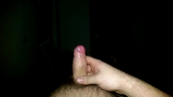 Uncut cock masturbation