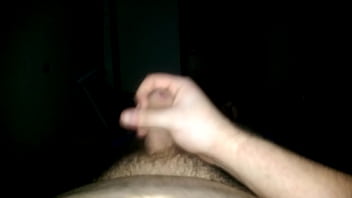 Uncut cock masturbation