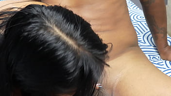 Stepsister gives the best massage to her stepbrother's cock part 1