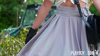 Two gorgeous playboy babes expose their amazing bodies in the nude