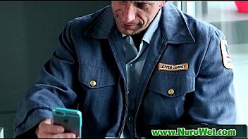 Nuru massage with busty asian and wet handjob 15