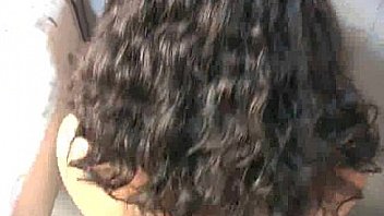 Ebony slut fucks a white gloryhole cock in her first interracial scene 29