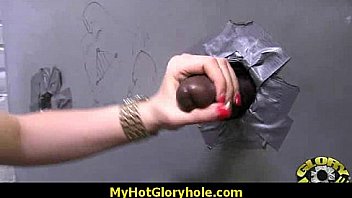 Sexy wild lady deepthroats at gloryhole 7
