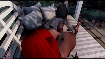 Alice and lewdine at the lagoon having some fun