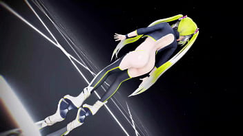 Hatsune miku undressing dancing icy song hentai vocaloid mmd 3d blonde hair clip