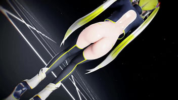 Hatsune miku undressing dancing icy song hentai vocaloid mmd 3d blonde hair clip