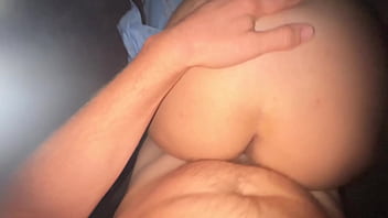 Hairy bush gf takes butt plug inside and big cock