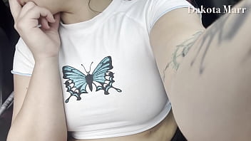 Driving around town and masturbating in my car public pussy play chubby dakota marr