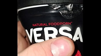 Foodporn with blowjob and milf