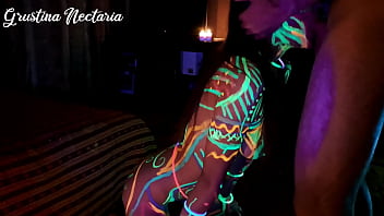 Fucked the wild slim girl in the uv light