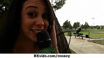 Desperate teen naked in public and fucks to pay rent 7