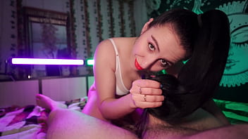 Pov eye contact hairjob and hard cumshot