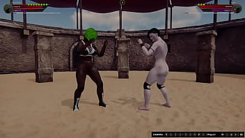 Lacey vs luna nf3d lesbian sex battle combat