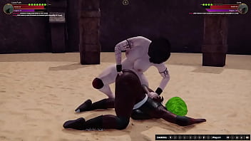 Lacey vs luna nf3d lesbian sex battle combat