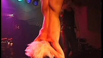 Fetish Club Punishment On Stage Of Blonde Girl In Bondage And Whipping thumbnail