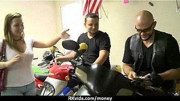 Sexy wild chick gets paid to fuck 3