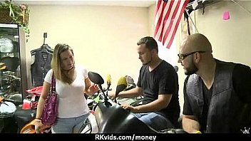 Sexy wild chick gets paid to fuck 3