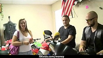 Sexy wild chick gets paid to fuck 3