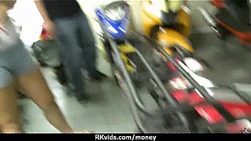 Sexy wild chick gets paid to fuck 3