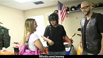 Sexy wild chick gets paid to fuck 3