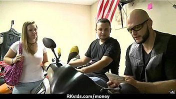 Sexy wild chick gets paid to fuck 3