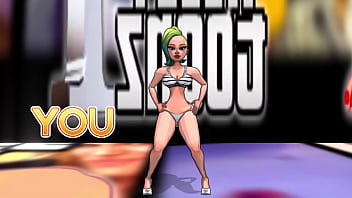 Kim's incredible booty bounces in 3d jump around and be amazed