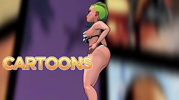 Kim's incredible booty bounces in 3d jump around and be amazed