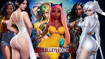 Kim's incredible booty bounces in 3d jump around and be amazed