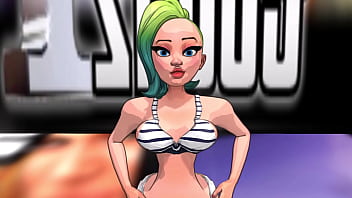 Kim's incredible booty bounces in 3d jump around and be amazed