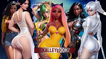 Kim's incredible booty bounces in 3d jump around and be amazed