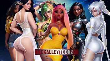 Kim's incredible booty bounces in 3d jump around and be amazed